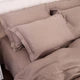 Комплект постельного белья MirSon двуспальный 175x210 см 08 Beige Tencel (2200009637148) - изображение 7