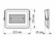 Прожектор LED 50W 5000K 220V IP65 VL-F2e-505W VIDEX - изображение 4