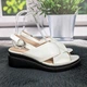 Босоножки женские Fashion белые на невысокой платформе 36р (23,3 см) 4469-2 - изображение 4