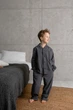 Пижама детская Handy Wear Homely вареный хлопок в клетку графит 110-116 - изображение 4