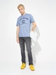 Футболка хлопковая мужская Tom Tailor 1037735-37533 M Голубая (4068128279407) - изображение 3