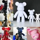 Набор для творчества Fluid Bear Флюидный Мишка DIY Bearbrick с красками 23 см (2104618542) - изображение 13