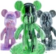 Набор для творчества Fluid Bear Флюидный Мишка DIY Bearbrick с красками 23 см (2104618542) - изображение 8
