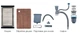 Мийка Mixxus Premium MH7545-SET-05 MICRO DECOR NANO-SILVER (3.0/0.8) комплект (нерж) (MX9635) - изображение 3