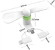Міні вентилятор 3в1 Portable Mini Fan Type C \ Lightning \ Micro USB White - изображение 3