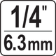 Ключ динамометричний YATO 1/4" 2-10 Нм (YT-0751) - зображення 4