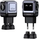 Зарядний пристрій Ugreen CD361 Robot tech 65W 2xType-C 1xUSB Gan Fast Charger Grey (25685B) - зображення 2