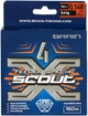 Шнур Brain Scout 4X 150m (fluoro Orange) 0.148mm 8.6kg - изображение 2
