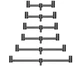 Буз-бар Cygnet Minimal Buzzer Bar 2 Rod 20.3см - изображение 2