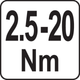 Klucz dynamometryczny YATO 1/4" 2.5- 20 Nm, 240-250 mm (YT-07511) - obraz 5