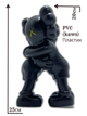 Статуэтка KAWS x Together: Companion x Black 400% 25 см Brian Donnelly Рыцарь - изображение 2