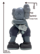 Статуетка KAWS x Together: Companion x Gray 400% 25 см Brian Donnelly Монумент - зображення 2