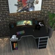 Геймерский игровой стол Rasin RS-33 черный+белый - изображение 3