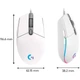 Миша Logitech G203 Lightsync White (910-005797) [134319] - зображення 6