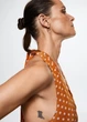 Кобінезон MANGO Polka-dot Long Jumpsuit Коричневий S 37050423 - зображення 4