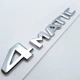 Емблема напис 4matic Mercedes Benz плоска (ABS, хром, глянець) 14.0*2.2 см - зображення 3
