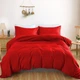 Простынь MirSon Satin Light Pro 10-007 Red 110х160 см (2200010171945) - изображение 2