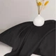 Простынь MirSon Satin Light Pro 10-006 Black 200x220 см (2200010171501) - изображение 4
