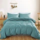 Простынь MirSon Satin Light Pro 10-015 Sea wave 220x240 см (2200010175974) - изображение 2