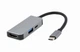 Док-станция USB-C 3 в 1 с HDMI и USB 3.0 для зарядки и передачи данных серый - изображение 1