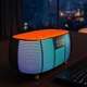 Портативна колонка з годинником та бездротовою зарядкою, бездротова Bluetooth колонка з RGB-підсвічуванням NSP-2312 - зображення 7