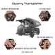 Коллекционная модель-конструктор Metal Time Quarry Transporter Карьерный самосвал механический (MT014) - изображение 6