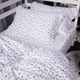 Простынь на резинке MirSon Фланель 016 White Stars 140x200 см (2200009652417) - изображение 3