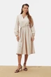 Бежевое платье из муслина XXL-3XL - изображение 2