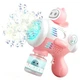 Пістолет-генератор мильних бульбашок Bubble Maker рожевий Losso, космічний дизайн, для дітей від 3 років - зображення 1