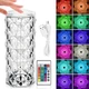 Настольная LED лампа Кристалл Роза Crystal Rose с сенсорным управлением и пультом 16 цветов 16 см - изображение 7