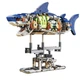 Конструктор акула Shark Technic Monster на 687 деталей синяя (395) - изображение 1