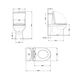 Унітаз-компакт Qtap Robin Ultra Quiet безободковий з сидінням Soft-close QT13222128AUQ1W - зображення 2