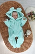 Комплект на выписку для новорожденного Велюровый Весенне-Осенний Конверт Шапочка Комбинезон (DS256) - изображение 2