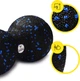 Массажный мяч двойной Cornix XR-0122 EPP DuoBall 8 х 16 см Черный/Синий - изображение 2