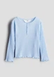 Реглан Pointelle голубой H&M 110-116см (400011147) - изображение 1