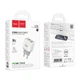 Сетевое зарядное устройство Hoco C135A PD20W / 3A USB+Type-C с быстрой зарядкой White - изображение 5