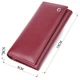 Практичний гаманець для жінок із натуральної шкіри ST Leather bg230fash98 Бордовий - зображення 7