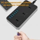 Подовжувач-фільтр мережевий багатофункціональний із 6 USB-портами та 3 розетками універсальними 220 В - зображення 6