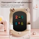Двухсторонний детский мольберт с регулировкой высоты Lumpurini Frogodeo с магнитной доской для рисования и конструктором (YBC-QWHB-005) - изображение 3
