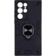 Чохол Fiji Defence для Samsung Galaxy S22 Ultra (S908) захисний бампер з кільцем підставкою Black - зображення 2