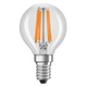 Лампа LED філаментна 4.2W 230V 470lm 2700K E14 45x78mm DIM куля [4099854065750] LEDVANCE LED CL P40 - зображення 4
