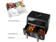 Мультипіч (аерофритюрниця) QUIN Air Fryer Dual Zone YJ-1102AV - зображення 8