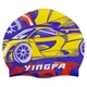Шапочка для плавания детская YINGFA K0012 Желтый-синий - изображение 1
