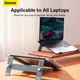 Подставка для ноутбука Baseus UltraStable Series Desktop Laptop Stand 4 уровни регулировки (B10053100811-00) Grey - изображение 15
