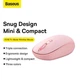 Беспроводная мышь Baseus F01B Tri-Mode Wireless Mouse 2.4G/BT5.0+BT3.0, 800-1200-1600dpi (B01055503413-00) Pink - изображение 11