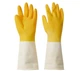 Перчатки для уборки резиновые плотные IKEA RINNIG размер М желтые - изображение 1