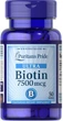 Біотин для укріплення волосся нігтів Puritan's Pride Biotin 7500 мкг 50 таблеток в упаковці (ARE-574340) - зображення 1