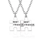 Парные подвески кулоны пазлы Best Friends как оригинальные подарки друзьям 28018 - изображение 1