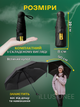 Зонт мини 3DTOYSLAMP 8 спиц в чехле складной компактный солнцезащитный ветрозащитный с прочным механизмом антиветер мужской женский стильный автоматический удобный для сумки дождя путешествий прогулок дорожный повседневный черный - изображение 4
