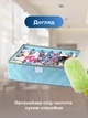 Набор органайзеров коробок контейнеров ящиков 2 шт с ячейками 36×27×11см в шкаф комод тумбочку для организации хранения вещей одежды белья носков ремней галстуков аксессуары для гардероба комнаты спальни гардеробной синий 3DTOYSLAMP - изображение 3